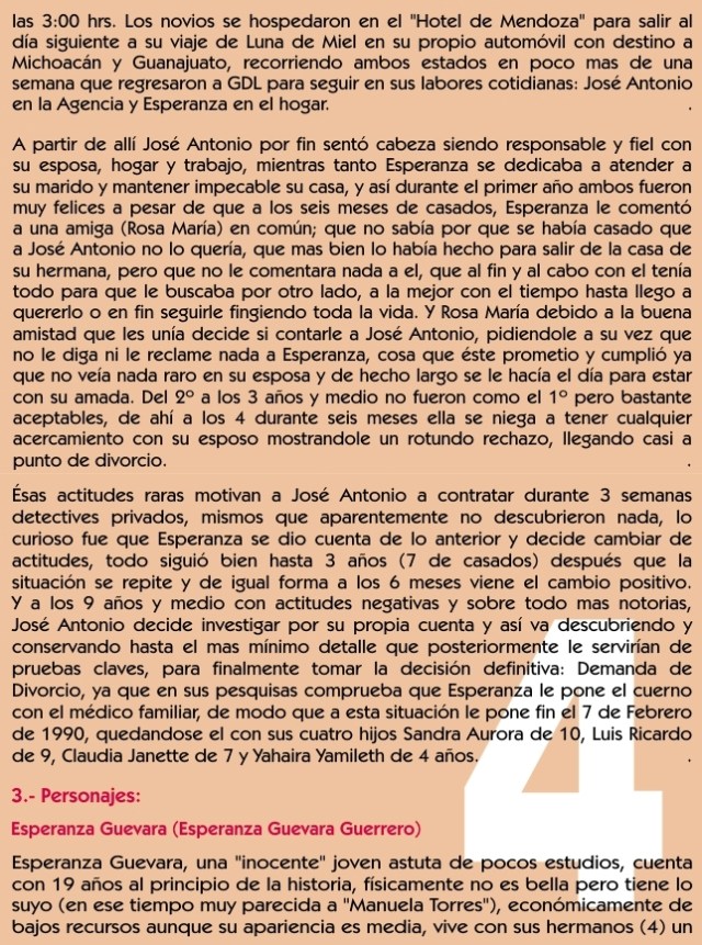 Guión Novela AMOR SIN ESPERANZA 04