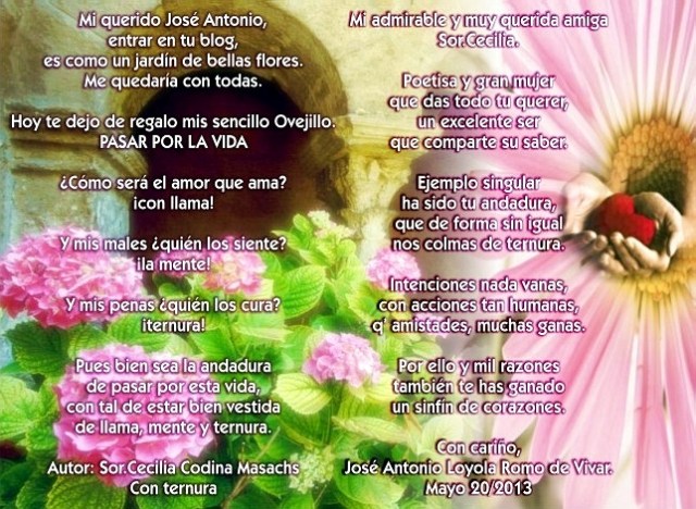 Poemas de Sor.Cecilia y José Antonio Loyola