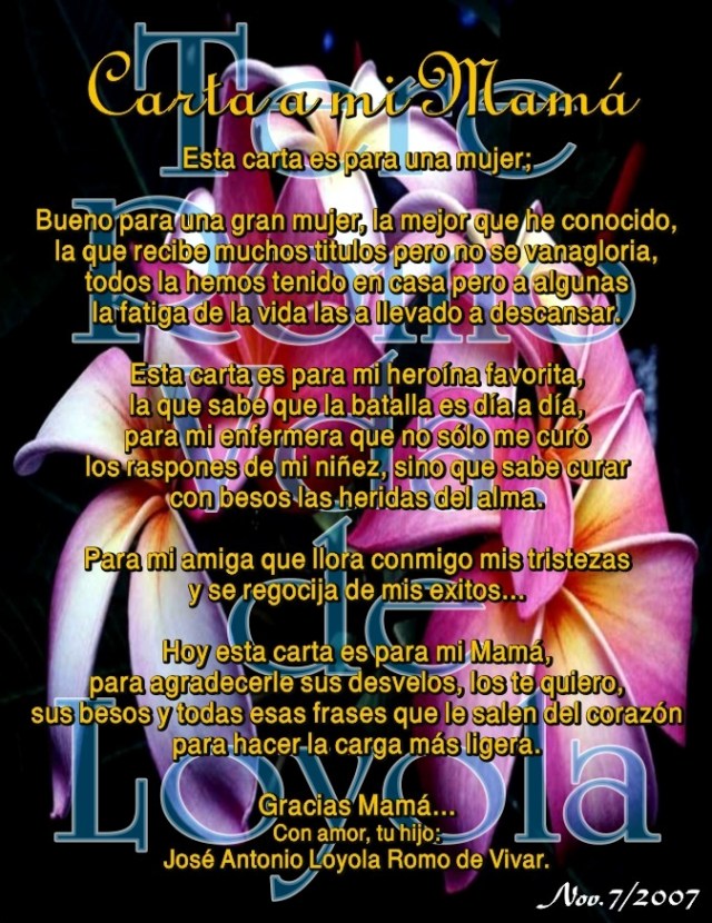 2007 11 07 Carta a Mi Mamá 01